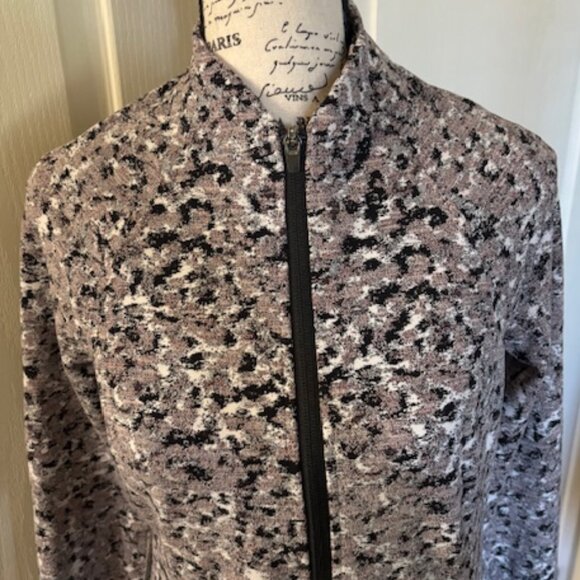 Athleta Salutation Textured Animal Print Zip Jacket - Picture 5 of 11